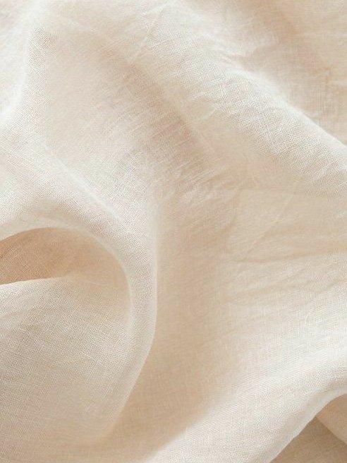 Cotton And Linen Crew Neck Plain Short Sleeve Maxi Dress