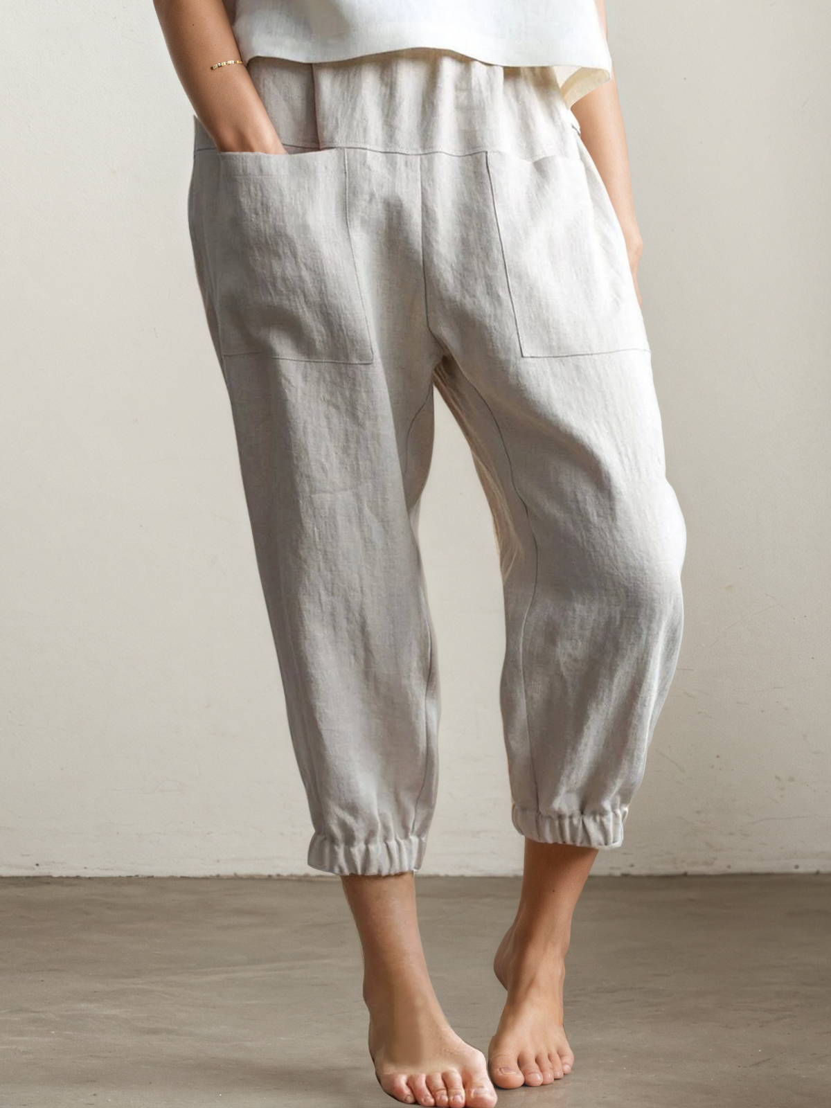 Linen Plain Pants