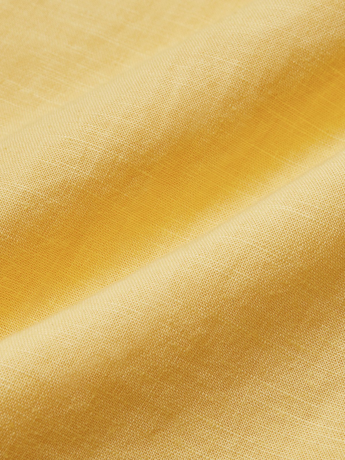 Linen Shawl Collar Plain Short Sleeve Mini Dress