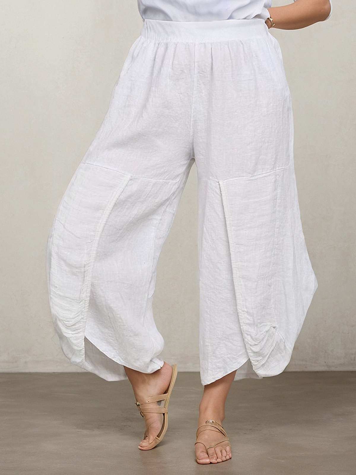Linen Plain Pants